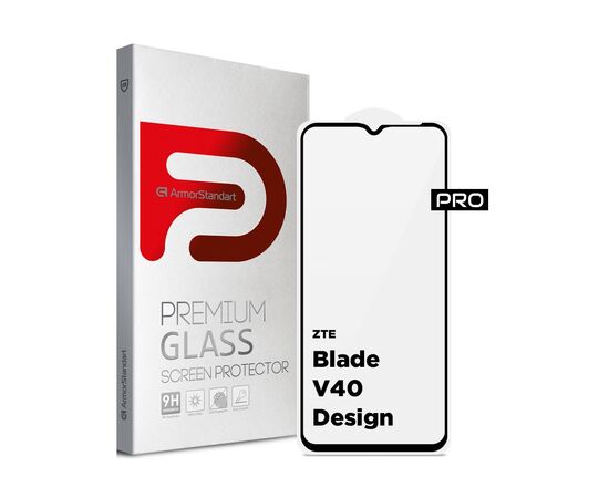Стекло защитное Armorstandart Pro ZTE Blade V40 Design Black (ARM68740)