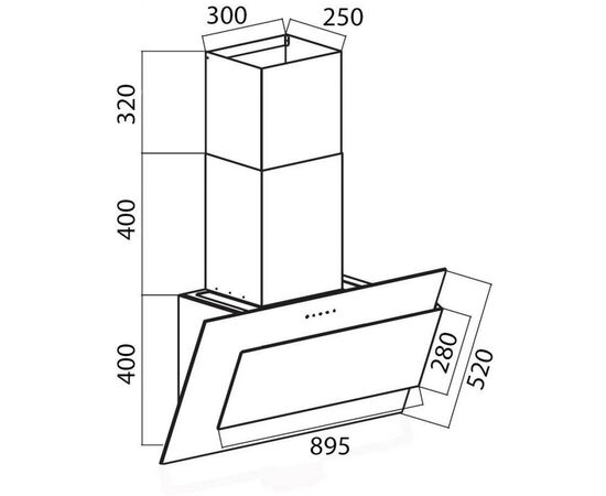 Вытяжка кухонная Gunter&Hauer HELENA, изображение 4 Вытяжка кухонная Gunter&Hauer HELENA, изображение 4