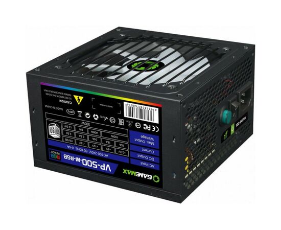 Блок питания Gamemax 500W (VP-500-M-RGB), изображение 3 Блок питания Gamemax 500W (VP-500-M-RGB), изображение 3