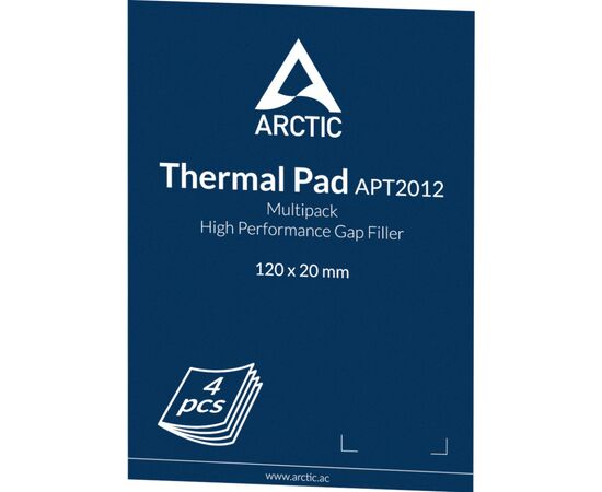 Термопрокладка Arctic Thermal Pad Basic 120x20mm, t:0,5 mm 4pcs (ACTPD00023A), зображення 3 Термопрокладка Arctic Thermal Pad Basic 120x20mm, t:0,5 mm 4pcs (ACTPD00023A), зображення 3