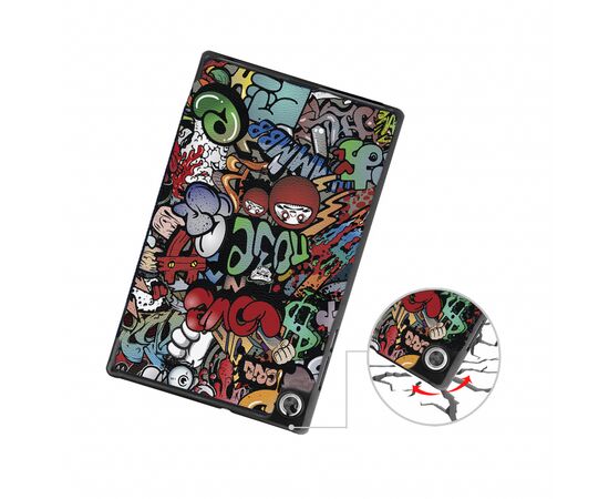 Чехол для планшета BeCover Smart Case Lenovo Tab M10 TB-X306F HD (2nd Gen) Graffiti (706113), изображение 3 Чехол для планшета BeCover Smart Case Lenovo Tab M10 TB-X306F HD (2nd Gen) Graffiti (706113), изображение 3