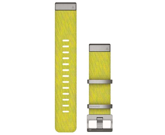 Ремінець до смарт-годинника Garmin MARQ, QuickFit 22m, Jacquard Weave Nylon Strap, Yel/Green (010-12738-23)