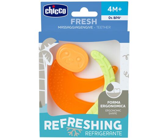 Прорізувач Chicco Лінивець Помаранчевий (28130.30.02), зображення 5 Прорізувач Chicco Лінивець Помаранчевий (28130.30.02), зображення 5