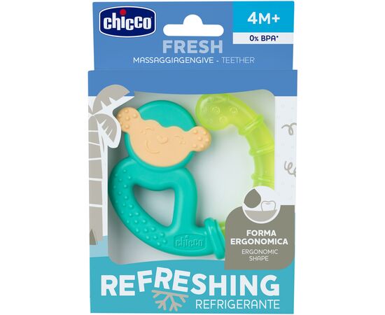 Прорезыватель Chicco Обезьяна Бирюзовый (28130.30.01), изображение 3 Прорезыватель Chicco Обезьяна Бирюзовый (28130.30.01), изображение 3