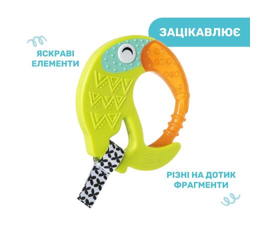 Прорезыватель Chicco Тукан Салатовый (28160.30), изображение 5 Прорезыватель Chicco Тукан Салатовый (28160.30), изображение 5