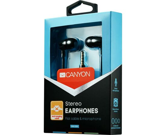Навушники Canyon Black (CNS-CEP4B), зображення 4 Навушники Canyon Black (CNS-CEP4B), зображення 4