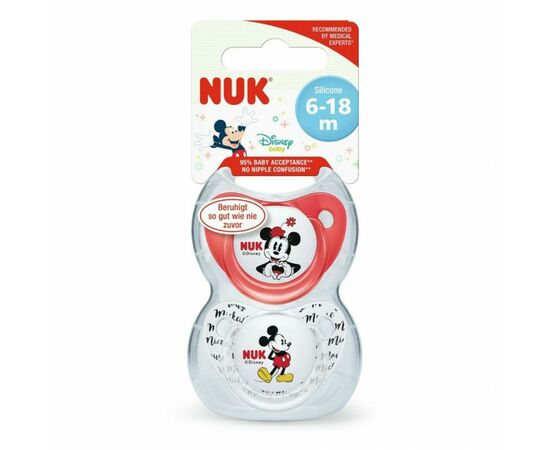 Пустышка Nuk Trendline Disney Mickey с 6 месяцев 2 шт (3952950), изображение 2