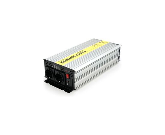 Автомобільний інвертор 12V/220V 1500W чиста синусоїда, 2xShuko, 1xUSB Ritar (RSC-1500)