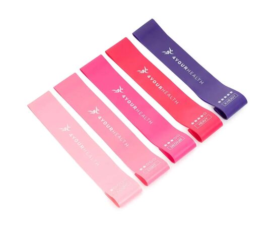 Эспандер 4yourhealth Mini Band Fitness 2662 Рожевий набір із 5шт (4YH_2662_5set), изображение 2 Эспандер 4yourhealth Mini Band Fitness 2662 Рожевий набір із 5шт (4YH_2662_5set), изображение 2