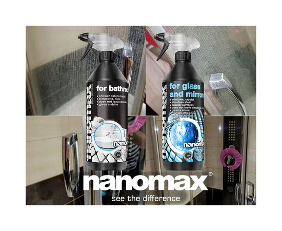 Спрей для чистки ванн Nanomax Pro для ванной комнаты и санузлов 1000 мл (5901549955194), изображение 2 Спрей для чистки ванн Nanomax Pro для ванной комнаты и санузлов 1000 мл (5901549955194), изображение 2
