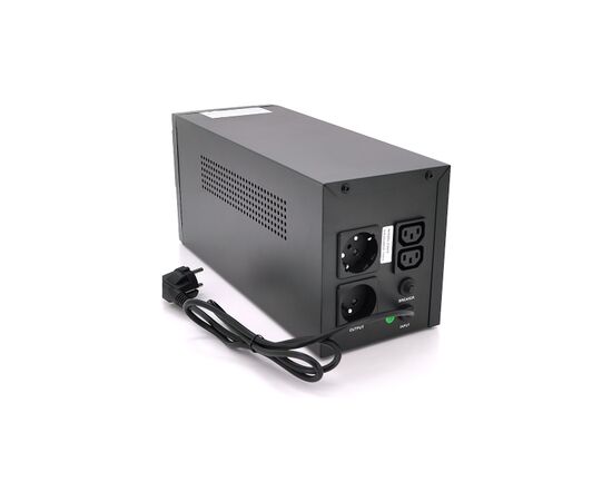 Пристрій безперебійного живлення Qoltec Qoltec QLT1200 (720W) (QLT1200L-53973), зображення 2 Пристрій безперебійного живлення Qoltec Qoltec QLT1200 (720W) (QLT1200L-53973), зображення 2