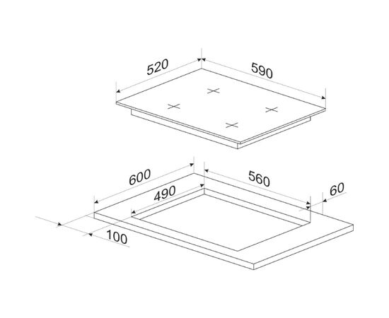 Варочная поверхность Hansa BHGW651550, изображение 4 Варочная поверхность Hansa BHGW651550, изображение 4