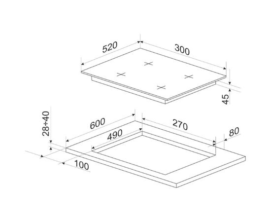 Варочна поверхня Hansa BHKW310300, зображення 6 Варочна поверхня Hansa BHKW310300, зображення 6