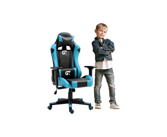 Кресло игровое GT Racer X-5934-B Black/Blue (X-5934-B Kids Black/Blue), изображение 7 Кресло игровое GT Racer X-5934-B Black/Blue (X-5934-B Kids Black/Blue), изображение 7