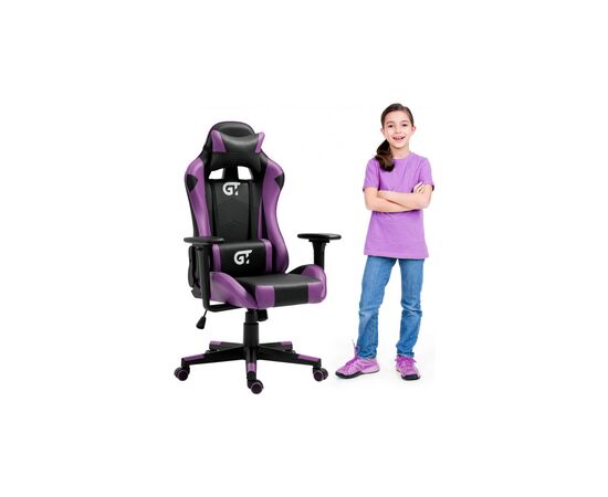 Кресло игровое GT Racer X-5934-B Black/Violet (X-5934-B Kids Black/Violet), изображение 7 Кресло игровое GT Racer X-5934-B Black/Violet (X-5934-B Kids Black/Violet), изображение 7