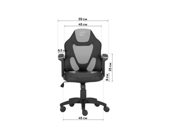 Кресло игровое GT Racer X-1414 Black/Light Blue, изображение 9 Кресло игровое GT Racer X-1414 Black/Light Blue, изображение 9