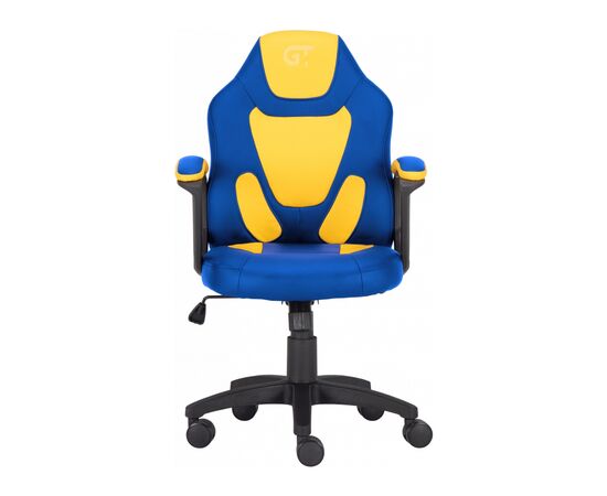 Кресло игровое GT Racer X-1414 Blue/Yellow, изображение 2 Кресло игровое GT Racer X-1414 Blue/Yellow, изображение 2