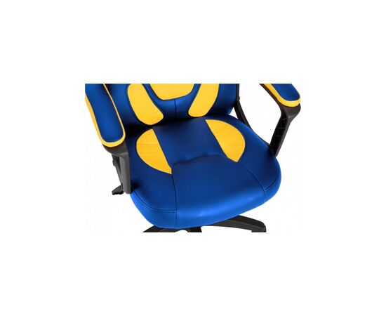 Кресло игровое GT Racer X-1414 Blue/Yellow, изображение 5 Кресло игровое GT Racer X-1414 Blue/Yellow, изображение 5