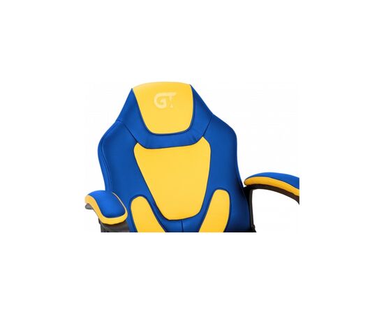 Кресло игровое GT Racer X-1414 Blue/Yellow, изображение 6 Кресло игровое GT Racer X-1414 Blue/Yellow, изображение 6