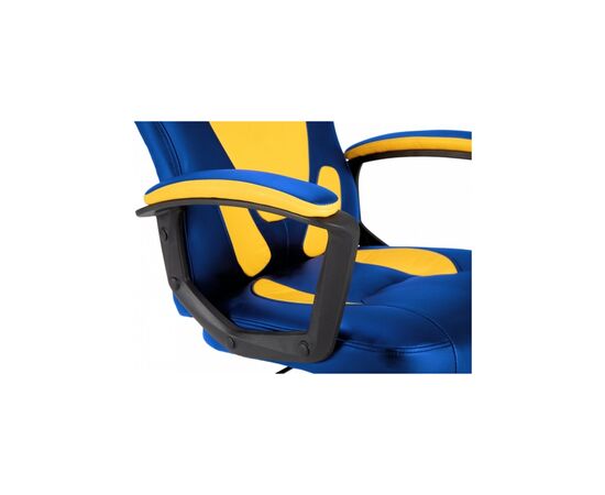 Кресло игровое GT Racer X-1414 Blue/Yellow, изображение 7 Кресло игровое GT Racer X-1414 Blue/Yellow, изображение 7