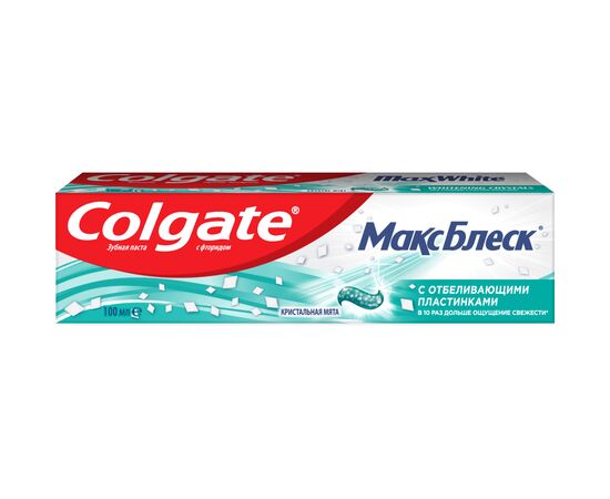 Зубная паста Colgate Макс Блеск Кристальная мята 100 мл (6920354805851), изображение 3 Зубная паста Colgate Макс Блеск Кристальная мята 100 мл (6920354805851), изображение 3