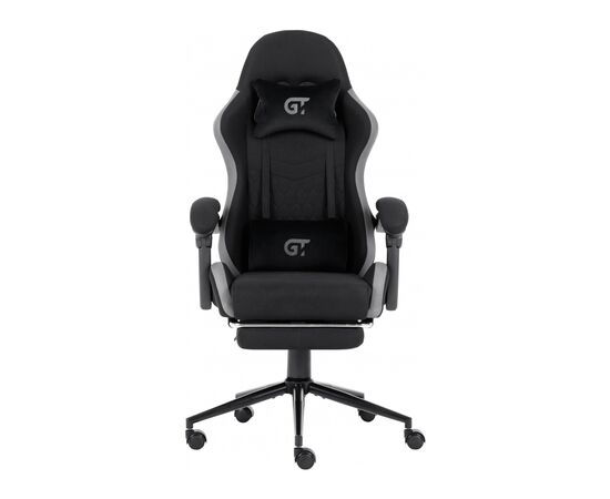 Кресло игровое GT Racer X-2324 Black/Gray (X-2324 Fabric Black/Gray), изображение 2 Кресло игровое GT Racer X-2324 Black/Gray (X-2324 Fabric Black/Gray), изображение 2