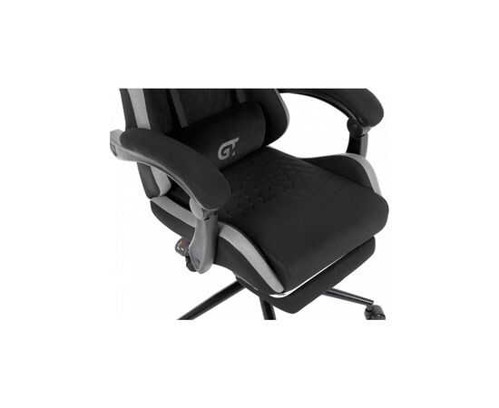 Кресло игровое GT Racer X-2324 Black/Gray (X-2324 Fabric Black/Gray), изображение 6 Кресло игровое GT Racer X-2324 Black/Gray (X-2324 Fabric Black/Gray), изображение 6