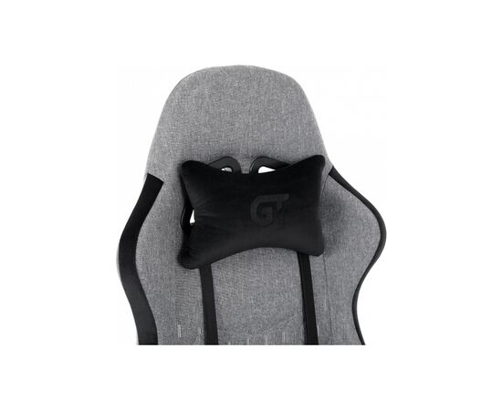 Кресло игровое GT Racer X-2324 Gray/Black (X-2324 Fabric Gray/Black Suede), изображение 6 Кресло игровое GT Racer X-2324 Gray/Black (X-2324 Fabric Gray/Black Suede), изображение 6