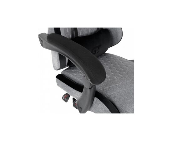 Кресло игровое GT Racer X-2324 Gray/Black (X-2324 Fabric Gray/Black Suede), изображение 9 Кресло игровое GT Racer X-2324 Gray/Black (X-2324 Fabric Gray/Black Suede), изображение 9