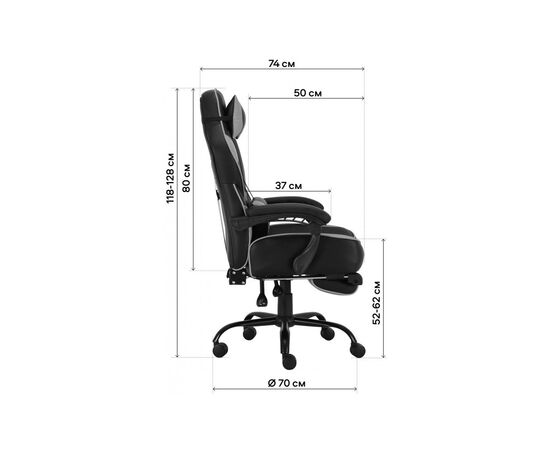 Кресло игровое GT Racer X-2748 Black/Red, изображение 9 Кресло игровое GT Racer X-2748 Black/Red, изображение 9