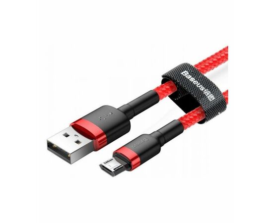 Дата кабель USB 2.0 AM to Micro 5P 1.0m Cafule 2.4A red+red Baseus (CAMKLF-B09)