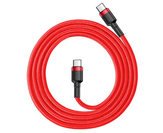 Дата кабель USB 3.1 Type-C to Type-C 1.0m 3A red Baseus (CATKLF-G09)
