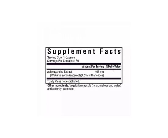 Травы Seeking Health Экстракт ашваганды, 467 мг, Ashwagandha Extract, 60 капсул (SKH-52014), изображение 2 Травы Seeking Health Экстракт ашваганды, 467 мг, Ashwagandha Extract, 60 капсул (SKH-52014), изображение 2