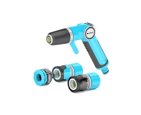 Пистолет для полива Cellfast с подключением 1/2-5/8", 2 коннектора, адаптер (53-520)