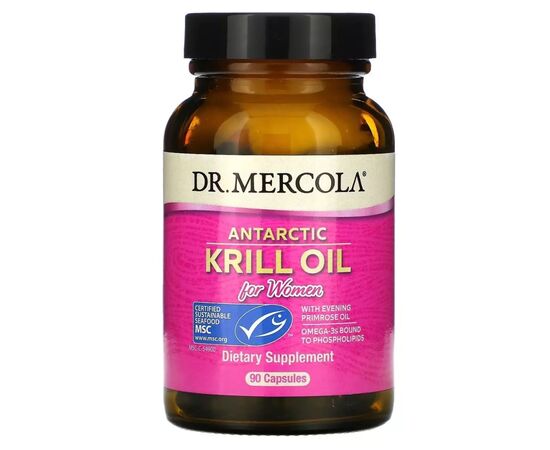Витаминно-минеральный комплекс Dr. Mercola масло антарктического криля для женщин, 90 капсул (MCL-01028)