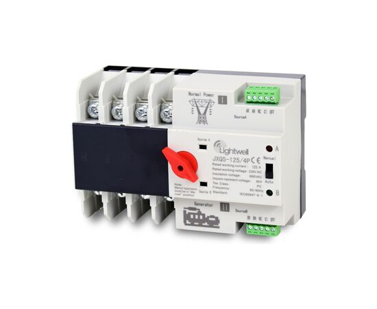 Диференційне реле (ПЗВ) Lightwell ATS 4P 125A