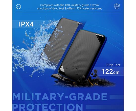 Внешний жесткий диск 2.5" 4TB Silicon Power (SP040TBPHD62LS3B), изображение 6 Внешний жесткий диск 2.5" 4TB Silicon Power (SP040TBPHD62LS3B), изображение 6