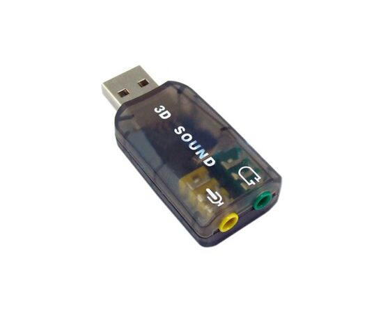 Звуковая плата Dynamode USB 6(5.1) 3D RTL dark gray (USB-SOUNDCARD2.0 black)