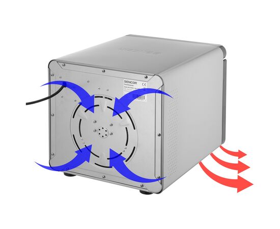 Сушка для овощей и фруктов Sencor SFD7750SS, изображение 5 Сушка для овощей и фруктов Sencor SFD7750SS, изображение 5