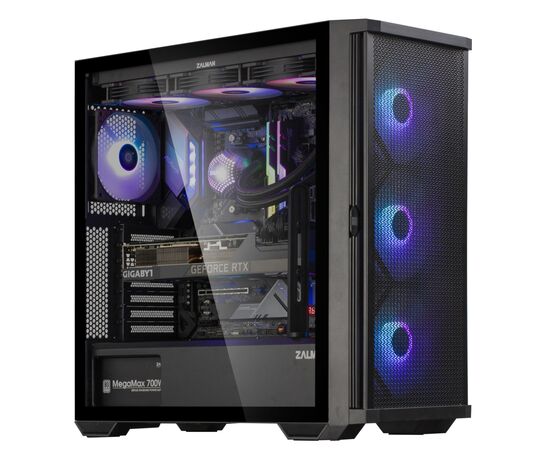 Корпус Zalman Корпус Zalman Z10 Plus, без БЖ, 2xUSB3.0, 1xUSB Type-C, 3x140mm ARGB fans, 1x120mm ARGB f (Z10 Plus), зображення 4 Корпус Zalman Корпус Zalman Z10 Plus, без БЖ, 2xUSB3.0, 1xUSB Type-C, 3x140mm ARGB fans, 1x120mm ARGB f (Z10 Plus), зображення 4