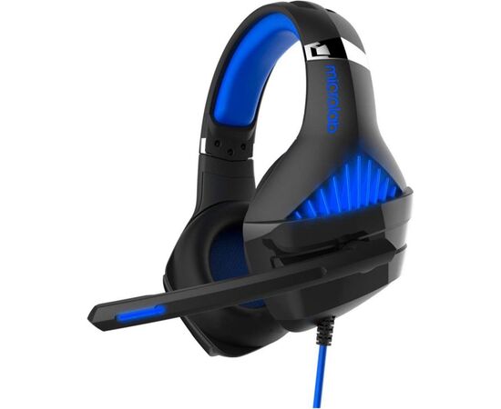 Наушники Microlab G6 3.5mm/USB Black/Blue (G6B)