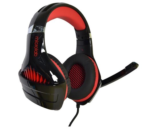Наушники Microlab G6 3.5mm/USB Black/Red (G6R), изображение 2 Наушники Microlab G6 3.5mm/USB Black/Red (G6R), изображение 2