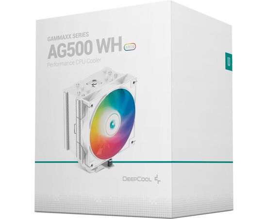 Кулер для процессора Deepcool AG500 WH ARGB, изображение 10 Кулер для процессора Deepcool AG500 WH ARGB, изображение 10