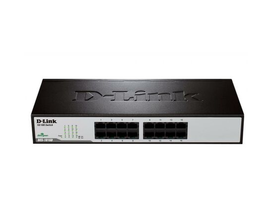 Коммутатор сетевой D-Link DES-1016D/H1A, изображение 2 Коммутатор сетевой D-Link DES-1016D/H1A, изображение 2