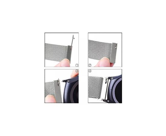 Ремешок для смарт-часов BeCover Milanese Style для Samsung Galaxy (20mm)/Watch 5/ Watch 4.../Gear S2 Classic/Gear Sport Rose Gol (707676), изображение 5 Ремешок для смарт-часов BeCover Milanese Style для Samsung Galaxy (20mm)/Watch 5/ Watch 4.../Gear S2 Classic/Gear Sport Rose Gol (707676), изображение 5