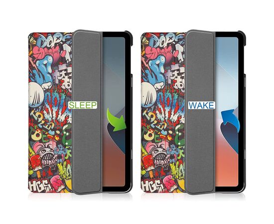 Чехол для планшета BeCover Smart Case Oppo Pad Air 2022 10.36" Graffiti (709516), изображение 4 Чехол для планшета BeCover Smart Case Oppo Pad Air 2022 10.36" Graffiti (709516), изображение 4