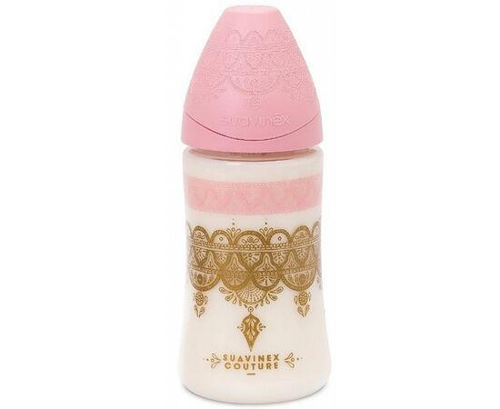 Бутылочка для кормления Suavinex Couture 270 мл розовая (304163)