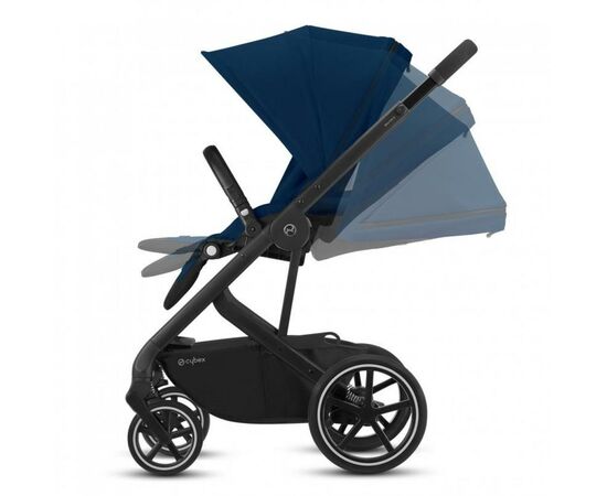 Коляска Cybex Balios S Lux SLV Navy Blue navy blue (с бампером) (520001239), изображение 3 Коляска Cybex Balios S Lux SLV Navy Blue navy blue (с бампером) (520001239), изображение 3