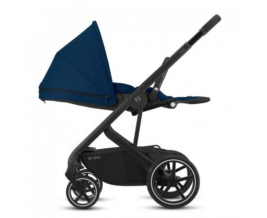 Коляска Cybex Balios S Lux SLV Navy Blue navy blue (с бампером) (520001239), изображение 4 Коляска Cybex Balios S Lux SLV Navy Blue navy blue (с бампером) (520001239), изображение 4