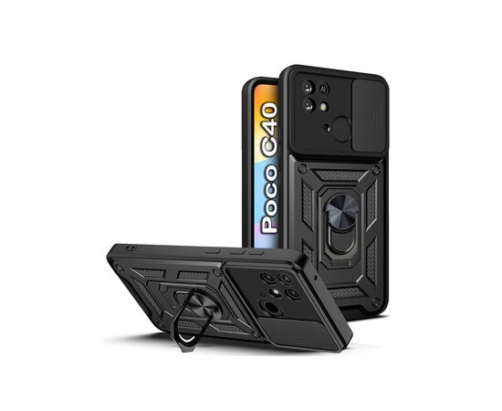 Чохол до моб. телефона BeCover Military Poco C40 Black (708202)